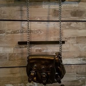 Cross body copper colored purse